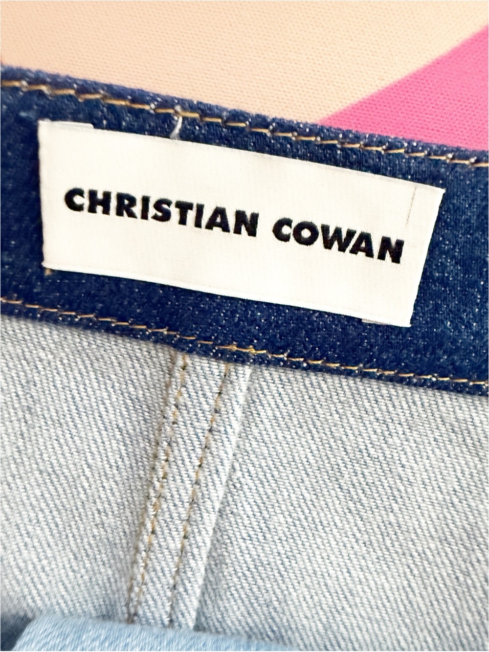 Christian Cowan Blue Women's Heart-Pocket Denim Miniskirt 6/S - Picture 5 of 7